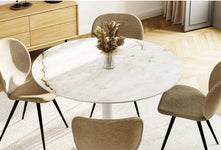Ceramic and marble dining tables