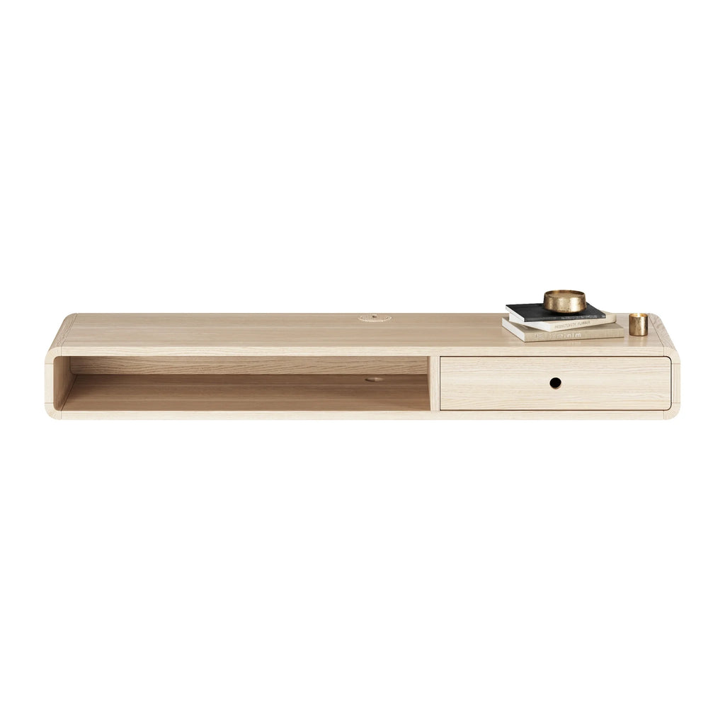CASØ 502 TV Stand in White Oiled Oak - CASØ | Milola