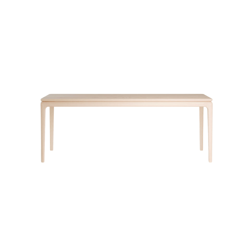FLOATING Extendable Dining Table in White Oiled Oak - Kristensen | Milola