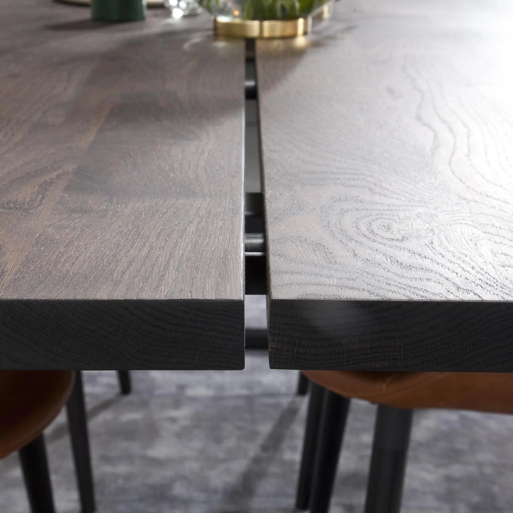 FOREST Solid Wood Dining Table - Wood U Legs - in Mocca Brown - Kristensen Kristensen | Milola