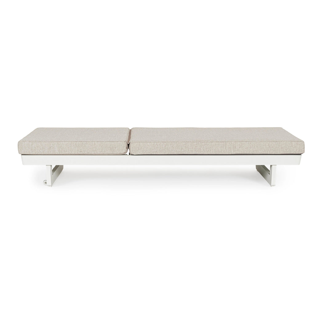 INFINITY Sun Lounger in White - Bizzotto | Milola