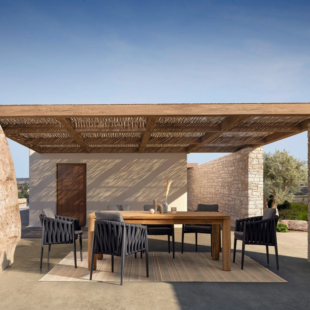 JACINTA Outdoor Dining Chair in Charcoal - Bizzotto | Milola
