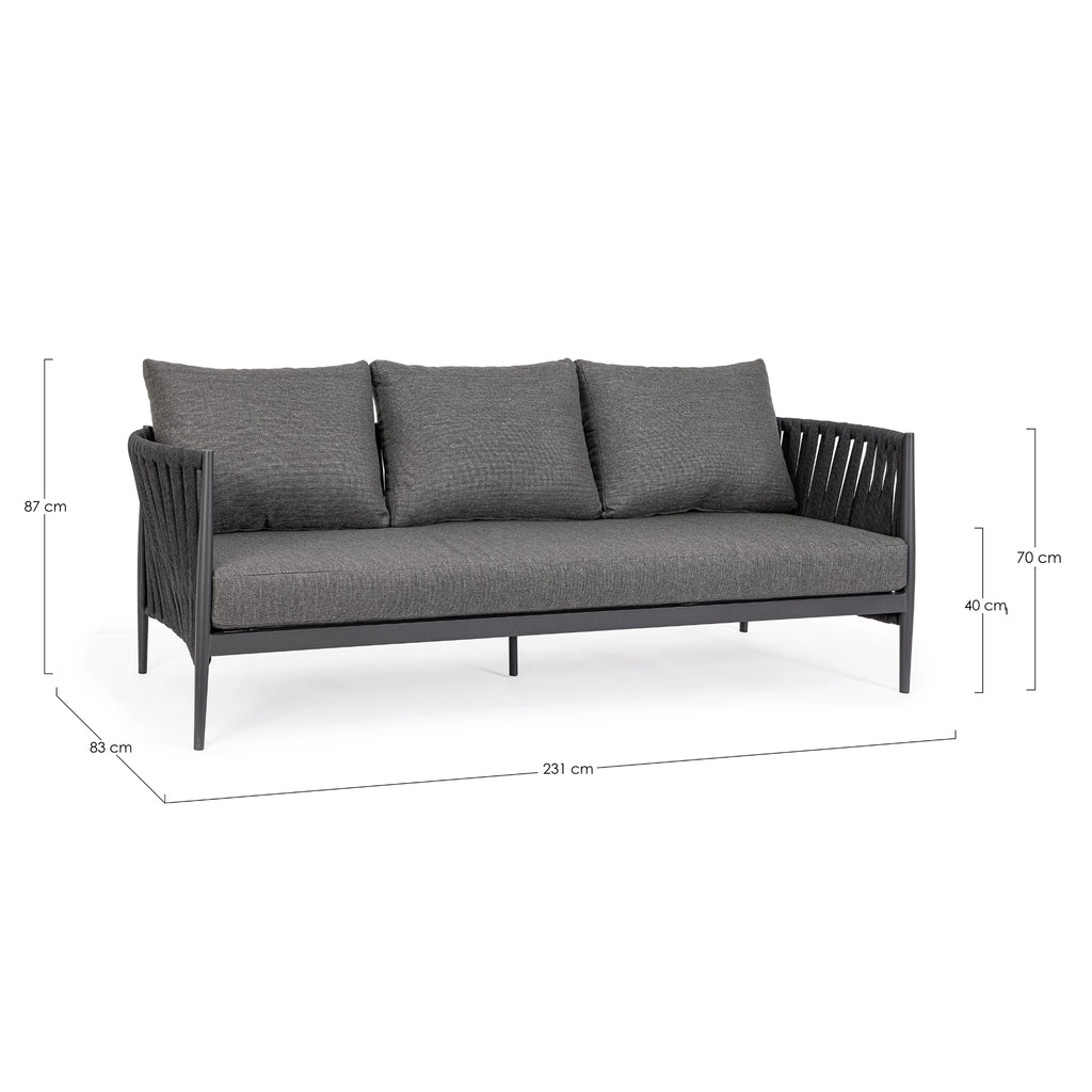 JACINTA Outdoor Sofa Set Dimensions - Bizzotto | Milola