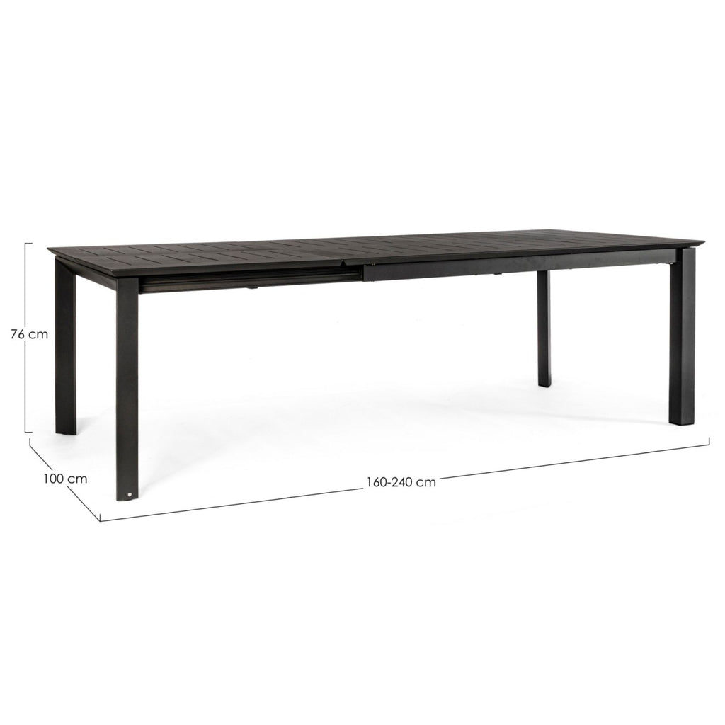 KONNOR Outdoor Extendable Dining Table Set Dimensions -Bizzotto | Milola
