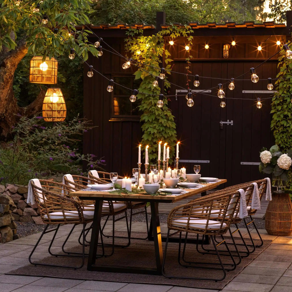 LAURION Outdoor Table - Teak & Aluminium - Lifestyle - Brafab | Milola