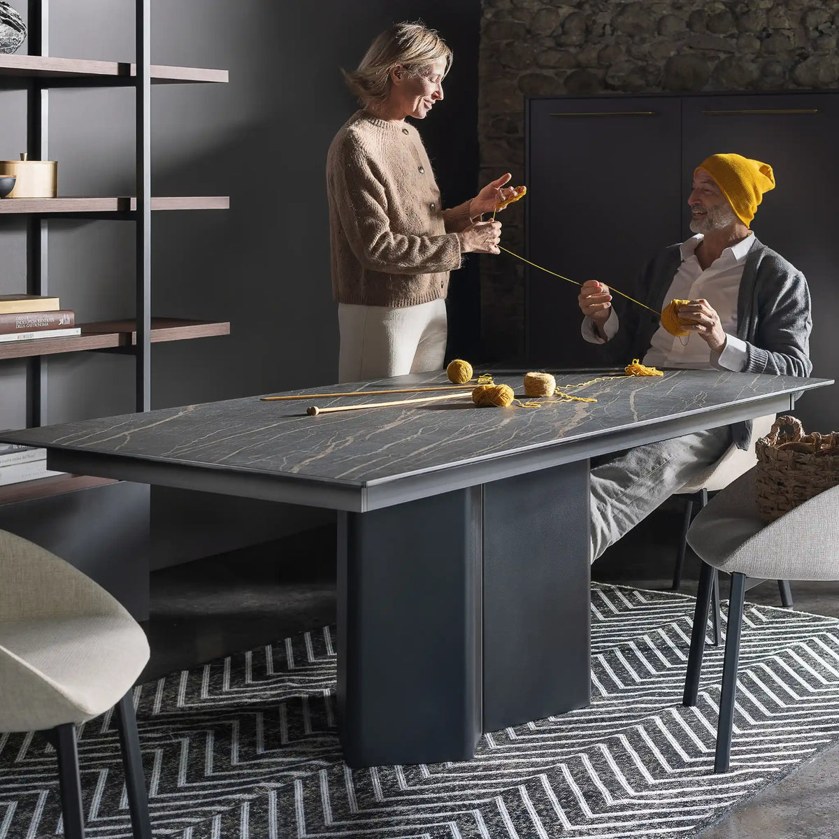 METRA Rectangular Extendable Dining Table (Butterfly Mechanism) - Pointhouse | Milola