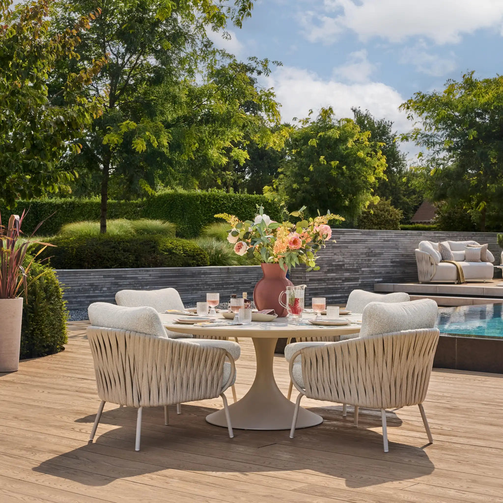 NOVA Low Dining Table in Camel Sand - SUNS | Milola