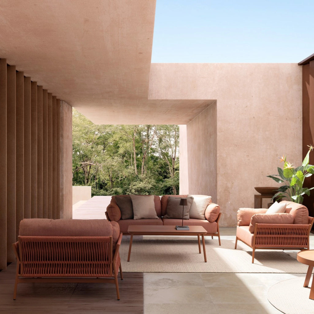 PARDIS Outdoor Lounge Chair in Sierra Red - Bizzotto | Milola