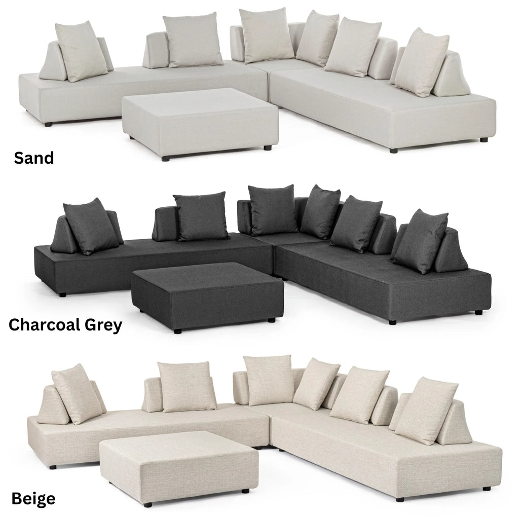 Piper Corner Sofa Set in Beige - Bizzotto | Milola
