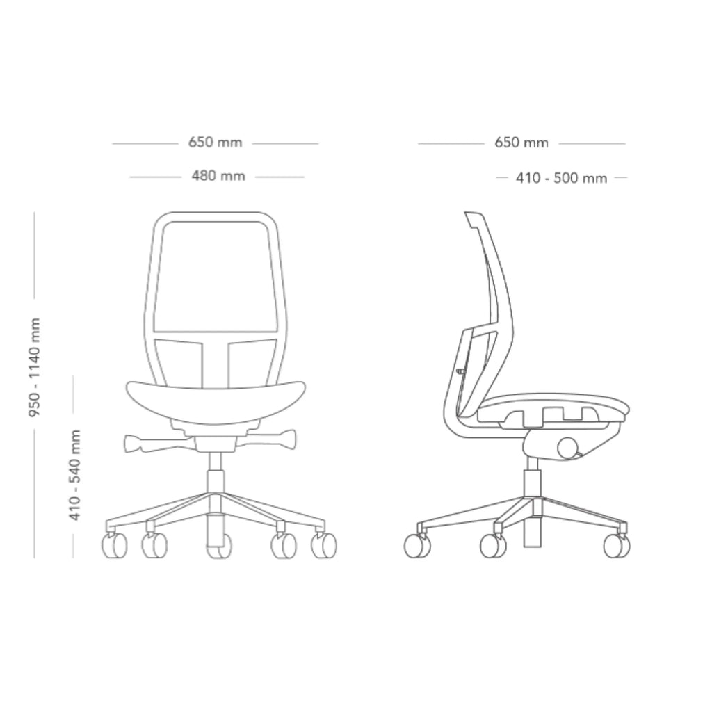 SAVO SOUL AIR Fauteuil de travail (Blanc)