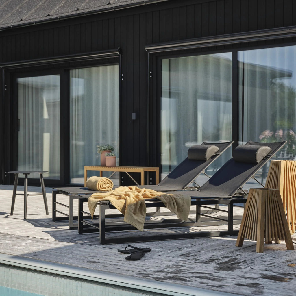 VEVI - Sun Loungers in Black - Set of 2 - Scandinavian Design - Suns | Milola 