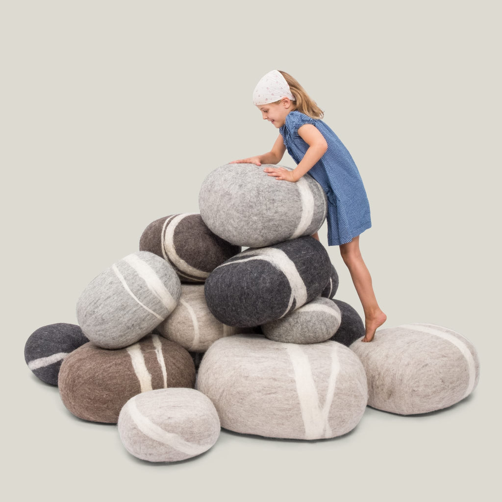 BELA Felt Pebble Pouf - Minimalist Design - Myfelt | Milola
